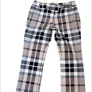New York And Company Women’s Plaid Slacks Size 8